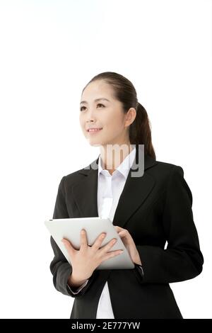 Femme d'affaires et IPAD photo de haute qualité
