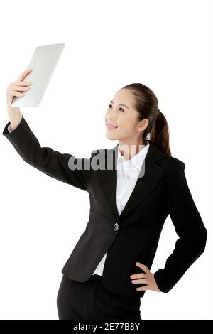 Femme d'affaires et IPAD photo de haute qualité