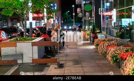 Chicago, Illinois, États-Unis. 3 août 2019. Une belle nuit d'été à Hyde Park Chicago. Crédit : Kenneth Johnson/ZUMA Wire/ZUMAPRESS.com/Alamy Live News Banque D'Images