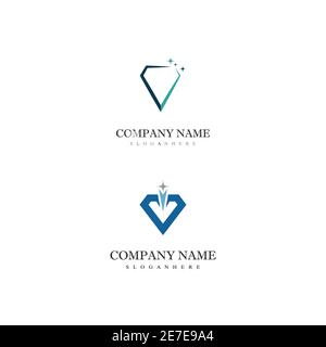 Logo Diamond modèle vecteur symbole nature Illustration de Vecteur