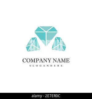 Logo Diamond modèle vecteur symbole nature Illustration de Vecteur