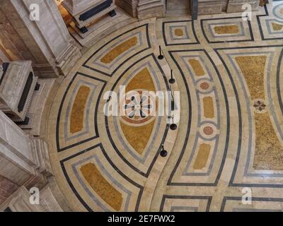 À l'intérieur de l'impressionnant Panthéon de Lisbonne au Portugal Banque D'Images
