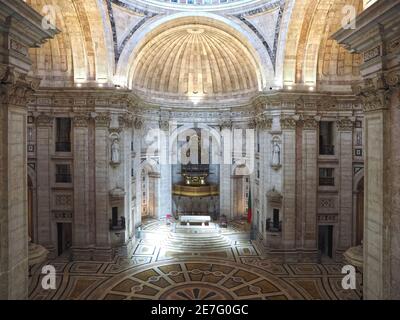 À l'intérieur de l'impressionnant Panthéon de Lisbonne au Portugal Banque D'Images