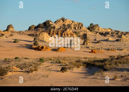 Scenes of Mungo National Park site classé au patrimoine mondial Banque D'Images