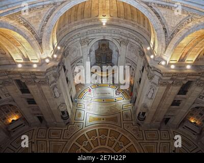 À l'intérieur de l'impressionnant Panthéon de Lisbonne au Portugal Banque D'Images