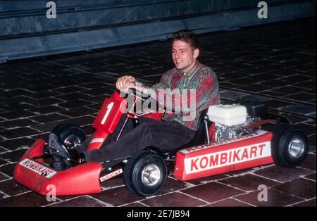 UTRECHT, PAYS-BAS - 16 NOVEMBRE 1995 : Jos Verstappen dans un kart. Verstappen est un ancien pilote de F1 néerlandais. Il est le père du pilote de F1 Banque D'Images