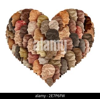 Amitié et société multiculturelles ou multiculturalisme comme célébration de cultures et de diversité diverses ou fierté noire africaine comme unité sociale. Banque D'Images