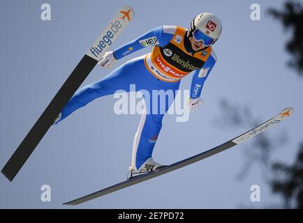 Willingen, Allemagne. 30 janvier 2021. Ski nordique, saut à ski : coupe du monde, grande colline, hommes. Halvor Egner Granerud de Norvège saute au premier tour de Mühlenkopfschanze. Credit: Arne Dedert/dpa/Alay Live News Banque D'Images