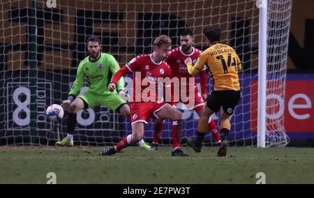 Cambridge, Royaume-Uni. 30 janvier 2021. Wesley Hoolahan, de Cambridge, a obtenu des scores lors du deuxième match de la EFL Sky Bet League entre Cambridge United et Crawley Town au stade Abbey de Cambridge. Credit: James Boardman / Alamy Live News Banque D'Images