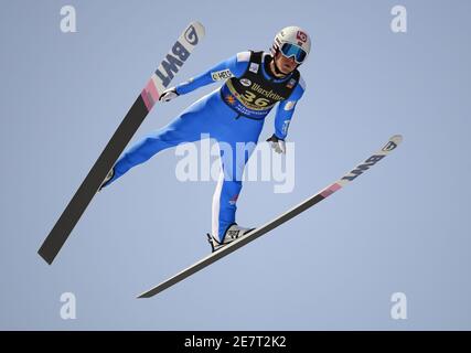 Willingen, Allemagne. 30 janvier 2021. Ski nordique, saut à ski : coupe du monde, grande colline, hommes. Daniel Andre Tande de Norvège saute dans la ronde 1 de Mühlenkopfschanze. Credit: Arne Dedert/dpa/Alay Live News Banque D'Images