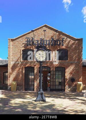 ST. MARGARETHEN, AUTRICHE - 8 juin 2017 : gare, attraction à Familypark, parc d'attractions de la région de Burgenland. Banque D'Images