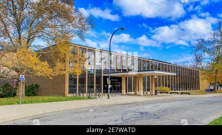 ANN ARBOR, MI, États-Unis - NOVEMBRE 8 : Mortimer E. Cooley Building le 8 novembre 2020 à l'Université du Michigan, North Campus à Ann Arbor, Michigan. Banque D'Images