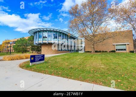 ANN ARBOR, MI, États-Unis - NOVEMBRE 8 : Phoenix Memorial Laboratory le 8 novembre 2020 à l'Université du Michigan à Ann Arbor, Michigan. Banque D'Images