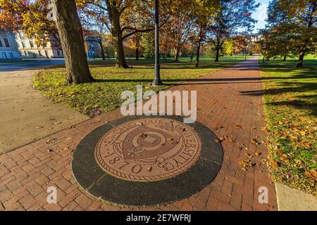 COLUMBUS, OH, États-Unis - 7 NOVEMBRE : The Oval le 7 novembre 2020 à l'Université d'État de l'Ohio à Columbus, Ohio. Banque D'Images