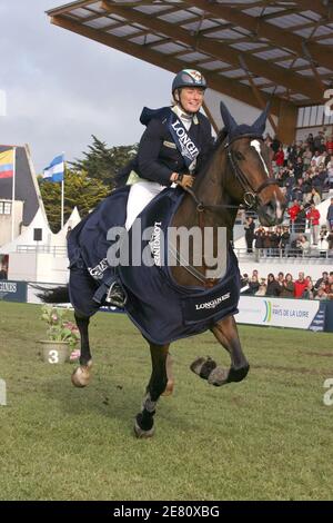 Kurten Jessica d'Irlande pendant le saut International à la Baule, France, le 11 mai 2007. Photo de Gael Gotonnec/Cameleon/ABACAPRESS.COM Banque D'Images