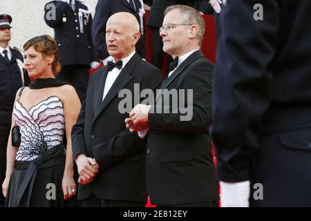 Catherine Demier, Gilles Jacob et Thierry Fremaux assistent à la projection de « My Blueberry Nights » lors du 60ème Festival International du film à Cannes, France, le ?? Mai 2007. Photo de Hahn-Nebinger-Orban/ABACAPRESS.COM Banque D'Images