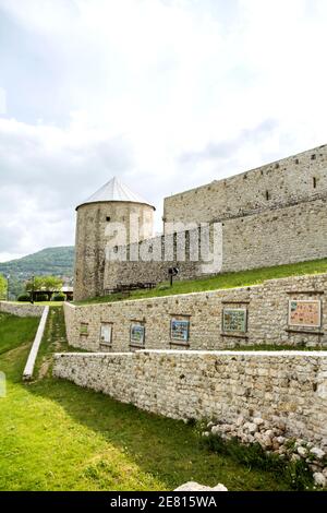 Ville de Travnik vue de la forteresse, Bosnie-Herzégovine Banque D'Images