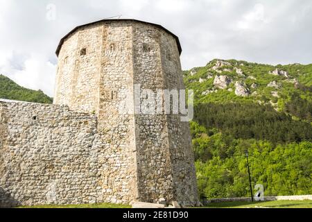 Ville de Travnik vue de la forteresse, Bosnie-Herzégovine Banque D'Images