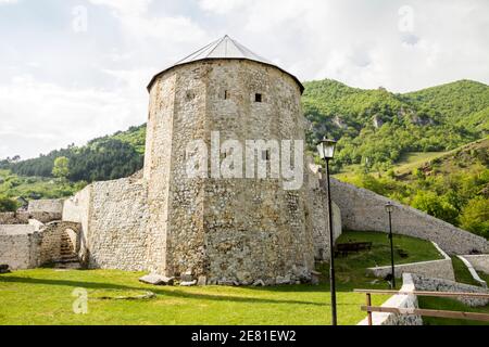 Ville de Travnik vue de la forteresse, Bosnie-Herzégovine Banque D'Images