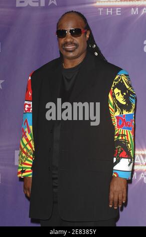 Stevie Wonder pose dans la salle de presse des BET Awards 2007, qui ont eu lieu au Shrine Auditorium de Los Angeles, CA, Etats-Unis le 26 juin 2007. Photo de Lionel Hahn/ABACAPRESS.COM Banque D'Images