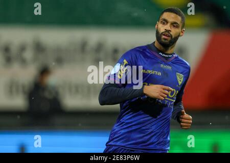 SITTARD, PAYS-BAS - JANVIER 30: Kristopher da Graca de VVV Venlo pendant le match néerlandais Eredivisiie entre Fortuna Sittard et VVV Venlo à Fortuna Banque D'Images