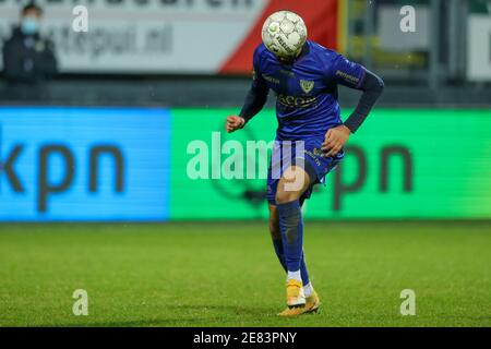 SITTARD, PAYS-BAS - JANVIER 30: Kristopher da Graca de VVV Venlo pendant le match néerlandais Eredivisiie entre Fortuna Sittard et VVV Venlo à Fortuna Banque D'Images