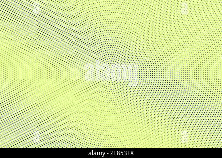 Arrière-plan vectoriel de demi-teinte en pointillés bleus et jaunes. Texture numérique en demi-teinte subtile. Dégradé de points décoloré. Superposition d'effets de bande dessinée. Motif de points rétro activé Illustration de Vecteur