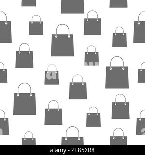 Motif sans couture pour sac à provisions. Illustration vectorielle isolée sur blanc Illustration de Vecteur
