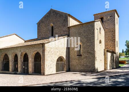 Le monastère de San Bernardino da Siena construit au XVe siècle, Morano Calabro, Calabre, Italie Banque D'Images