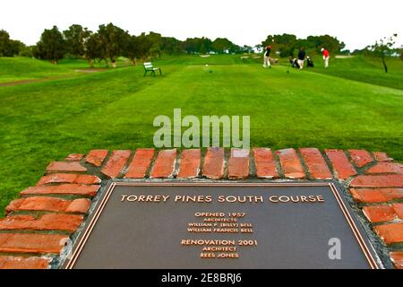 Torrey Pines Golf Links - South course - lieu du championnat de golf US Open 2021 organisé par l'USGA. Banque D'Images