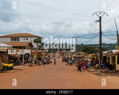 La ville de Yokadouma, est du Cameroun Banque D'Images