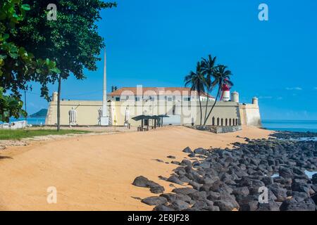 Fort de Saint-Sébastien, ville de Sao Tomé, Sao Tomé-et-principe, océan Atlantique Banque D'Images