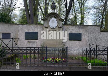 Tombe de Charlotte von Stein, cimetière historique, Weimar, Thuringe, Allemagne Banque D'Images