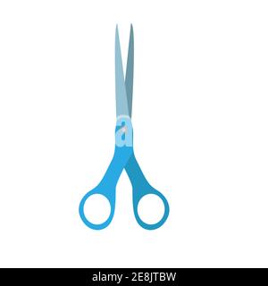 Icône en forme de ciseaux vecteur illustration outil design isolé blanc. Symbole de l'outil de coupe ou ciseaux d'équipement de travail sur mesure. carte sim professionnelle Illustration de Vecteur