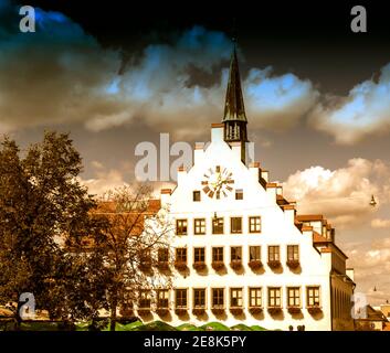 Neumarkt in der Oberpfalz, Germany: Altes Rathaus in Neumarkt in der Oberpfalz, Bavaria, Germany Banque D'Images