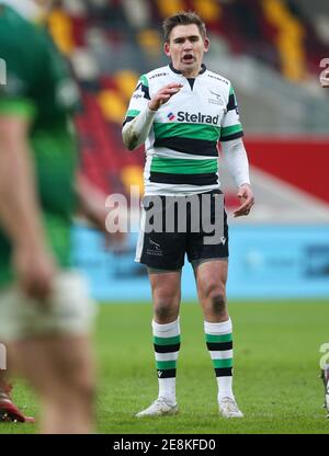 Londres, Royaume-Uni. 31 janvier 2021 Toby Flood (co-capitaine) de Newcastle Andrew Fosker / Alay Live News Banque D'Images