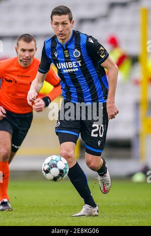 BRUGES, BELGIQUE - JANVIER 31 : Hans Vanaken lors du match Pro League entre le Club Brugge et Standard Luik au stade Jan Breydel le 31 janvier 202 Banque D'Images