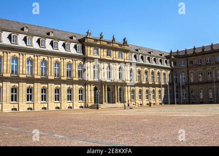 Allemagne, Stuttgart: Schlossplatz (place du château): Schlossplatz est la plus grande place du centre-ville de Stuttgart Banque D'Images