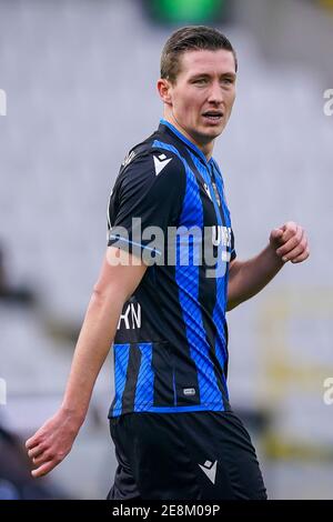 BRUGES, BELGIQUE - JANVIER 31 : Hans Vanaken du Club Brugge lors du match Pro League entre le Club Brugge et Standard Luik au stade Jan Breydel Banque D'Images