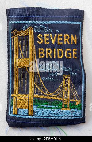 Old Severn Bridge brodé Patch Banque D'Images