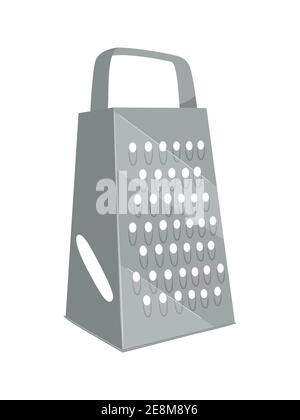 Outil de cuisine râpe isolé sur fond blanc. Illustration vectorielle. Illustration de Vecteur