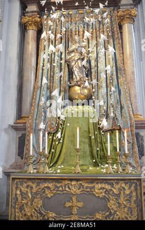 Intérieur de l'église Saint-Michel, Munich, Allemagne Banque D'Images