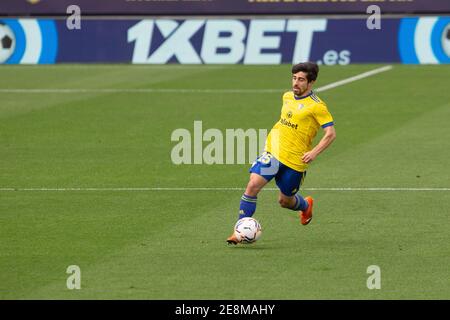Jairo Izquierdo de Cadix lors du championnat d'Espagne la Ligue football match entre Cadix CF et Atletico de Madrid le 31 janvier 2021 au stade Ramon de Carranza à Cadix, Espagne - photo Joaquin Corchero / Espagne DPPI / DPPI / LM Banque D'Images