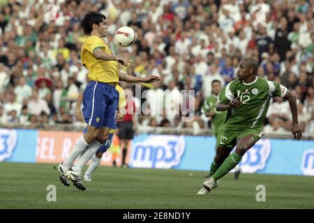 Kaka au Brésil lors d'un match amical Brésil contre Algérie au stade Mosson de Montpellier, France, le 22 août 2007. Le Brésil a gagné 2-0. Photo de Stuart Morton/Cameleon/ABACAPRESS.COM Banque D'Images