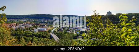 Panorama de Kelheim avec vues de la ville Banque D'Images