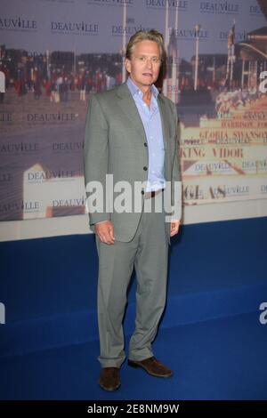 L'acteur AMÉRICAIN Michael Douglas assiste au photocall du roi de Californie au centre international de Deauville lors du 33ème Festival du film américain de Deauville, en Normandie, le 31 août 2007. Photo de Guignebourg-Nebinger/ABACAPRESS.COM Banque D'Images