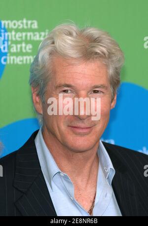 Richard Gere, membre du casting, pose des photos lors de la séance photo pour « The Hunting Party » au 64ème Festival annuel du film de Venise, à Venise, en Italie, le 3 septembre 2007. Photo de Nicolas Khayat/ABACAPRESS.COM Banque D'Images