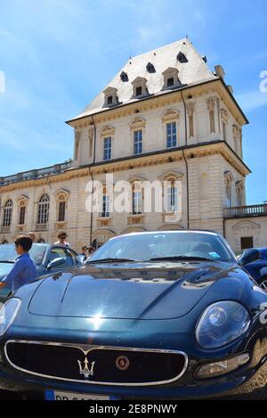 Turin, Piémont, Italie. -06/09/2018- L'assemblée annuelle de l'automobile 'Turin' (Salone Internazionale dell'Auto) au parc du Valentino et Château. Banque D'Images