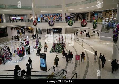 L'American Dream Mall, un nouveau méga centre commercial avec zone de divertissement dans la banlieue de New York. Banque D'Images