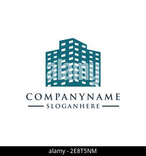 Logo Skyline City. Logo Urban Cityscape Graphic Vector Design Illustration de Vecteur